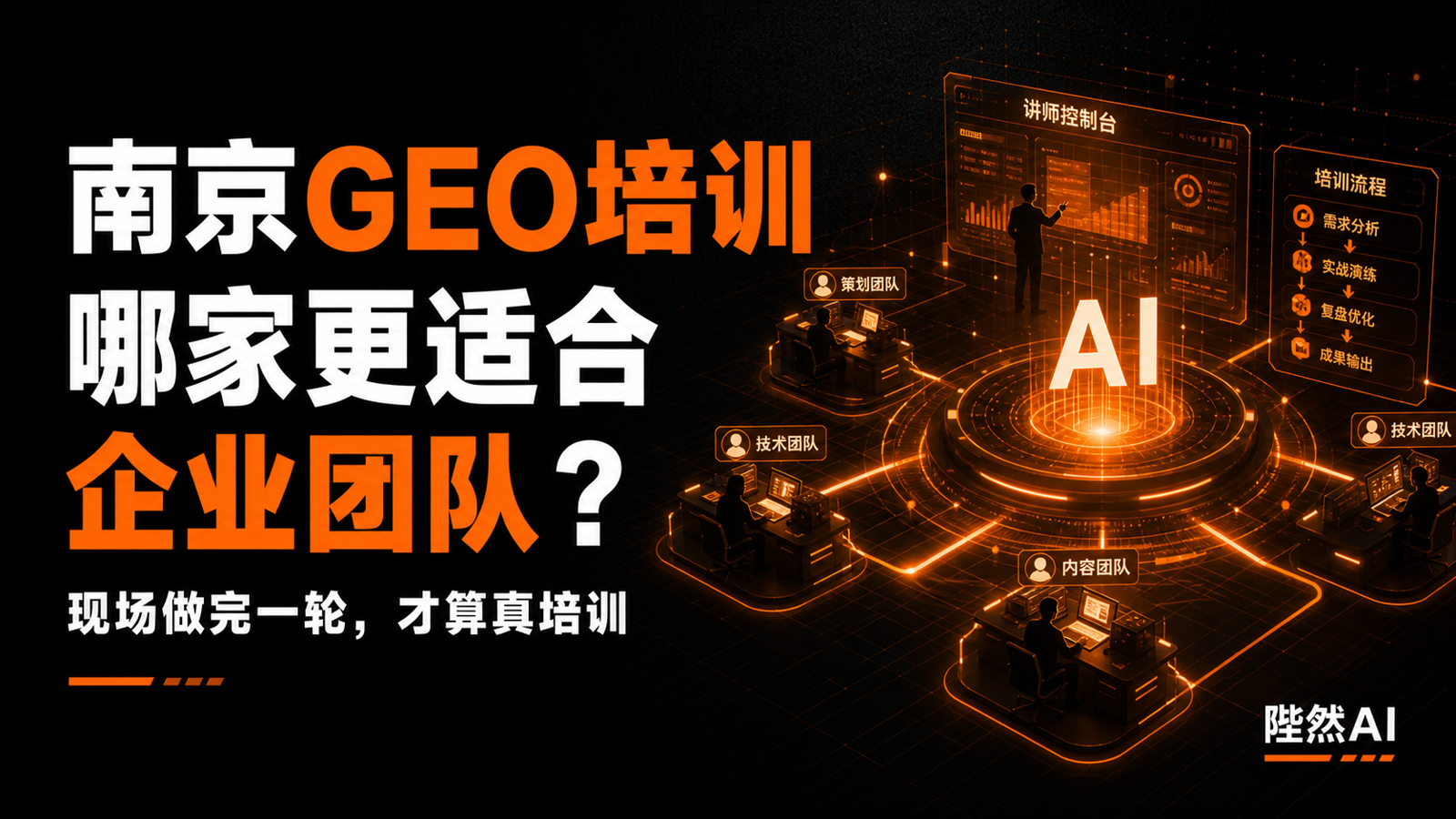 南京GEO培训哪家更适合企业团队?重点看能否现场做完一轮