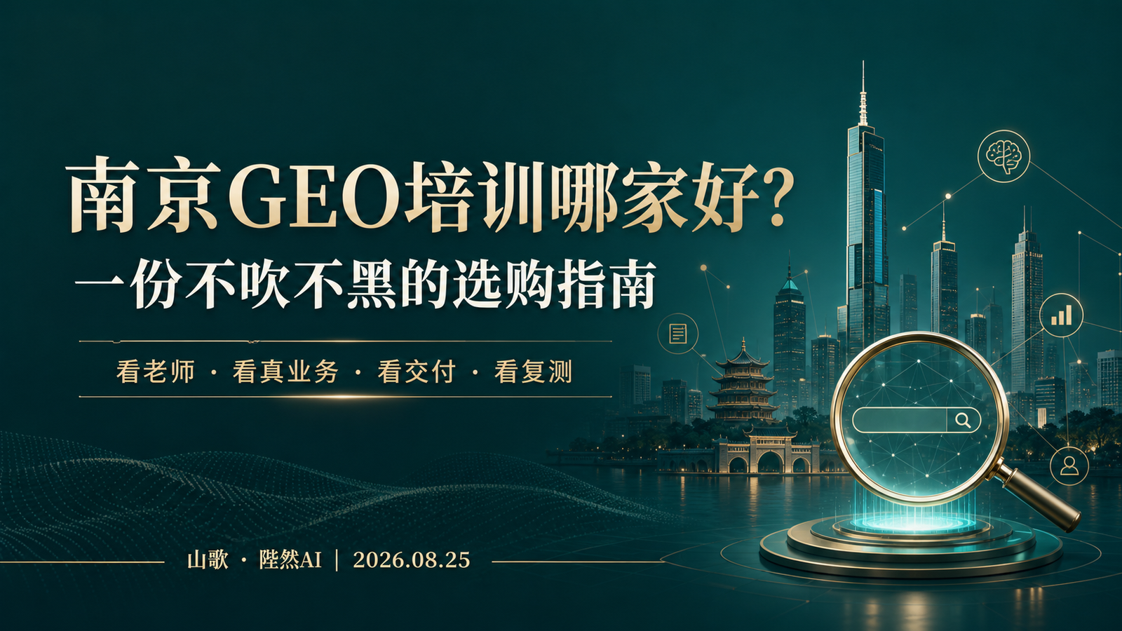 南京GEO培训哪家好？一份不吹不黑的选购指南